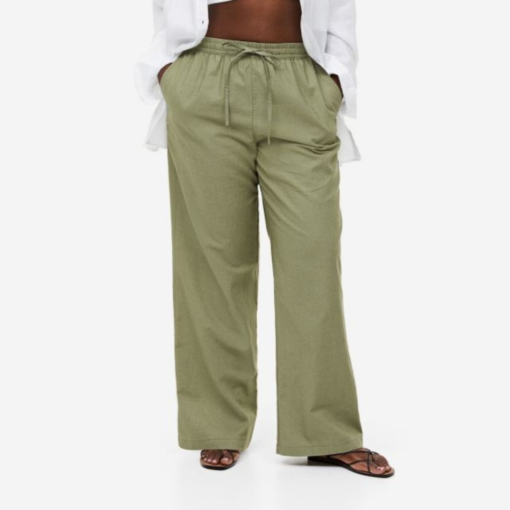 H&M Linen Blend Pants